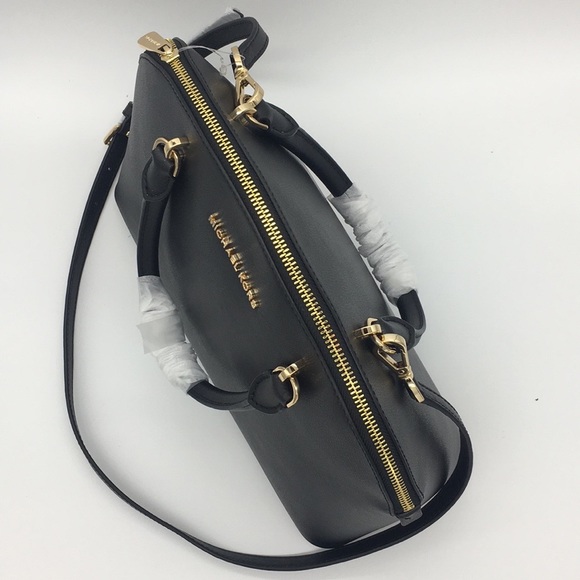 MICHAEL KORS EMMY LG DOME SATCHEL BLACK 35H9GY3S3L - Picture 5 of 8